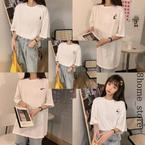 Áo thun nữ tay lỡ form rộng ulzzang in logo dễ thương vải đẹp co dãn 4 chiều