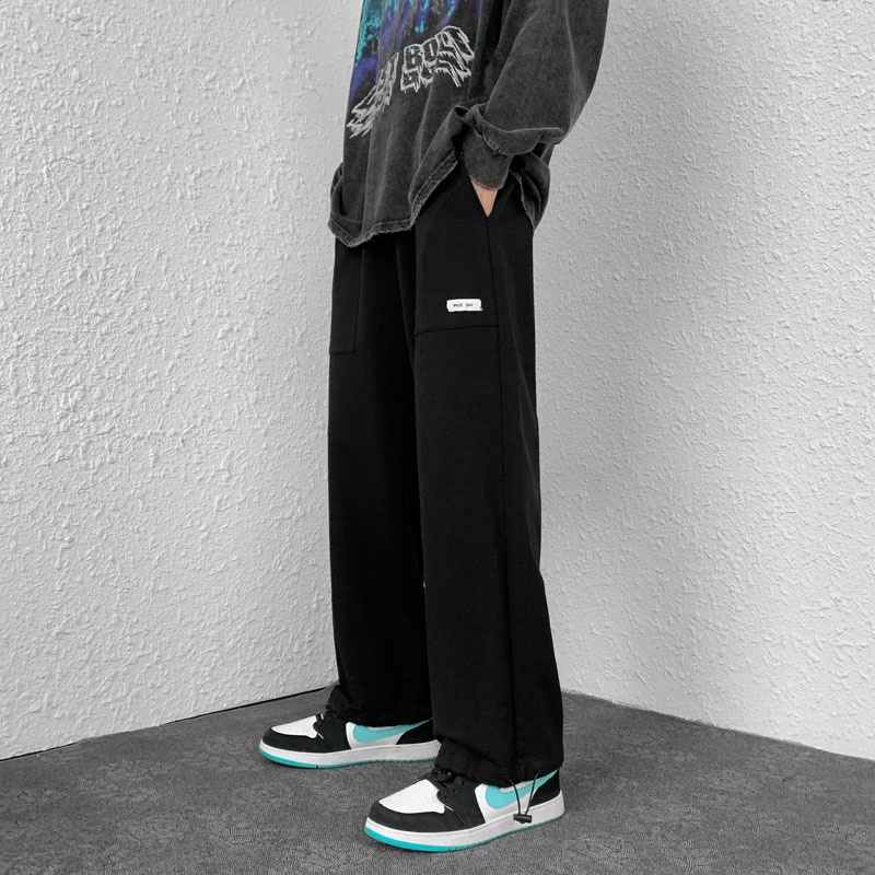 Quần Thể Thao Ống Suông Phối Dây Rút Cá Tính Dành Cho Nam