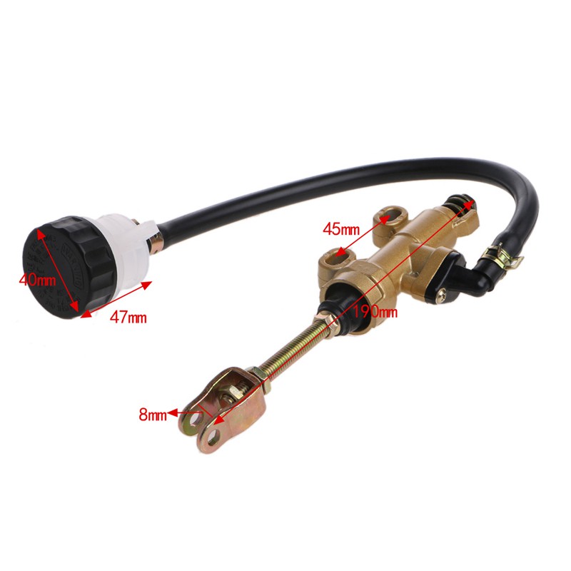 ROX Motorcycle Quad Dirt Bike Pit Rear Foot Brake Master Cylinder Reservoir ATV