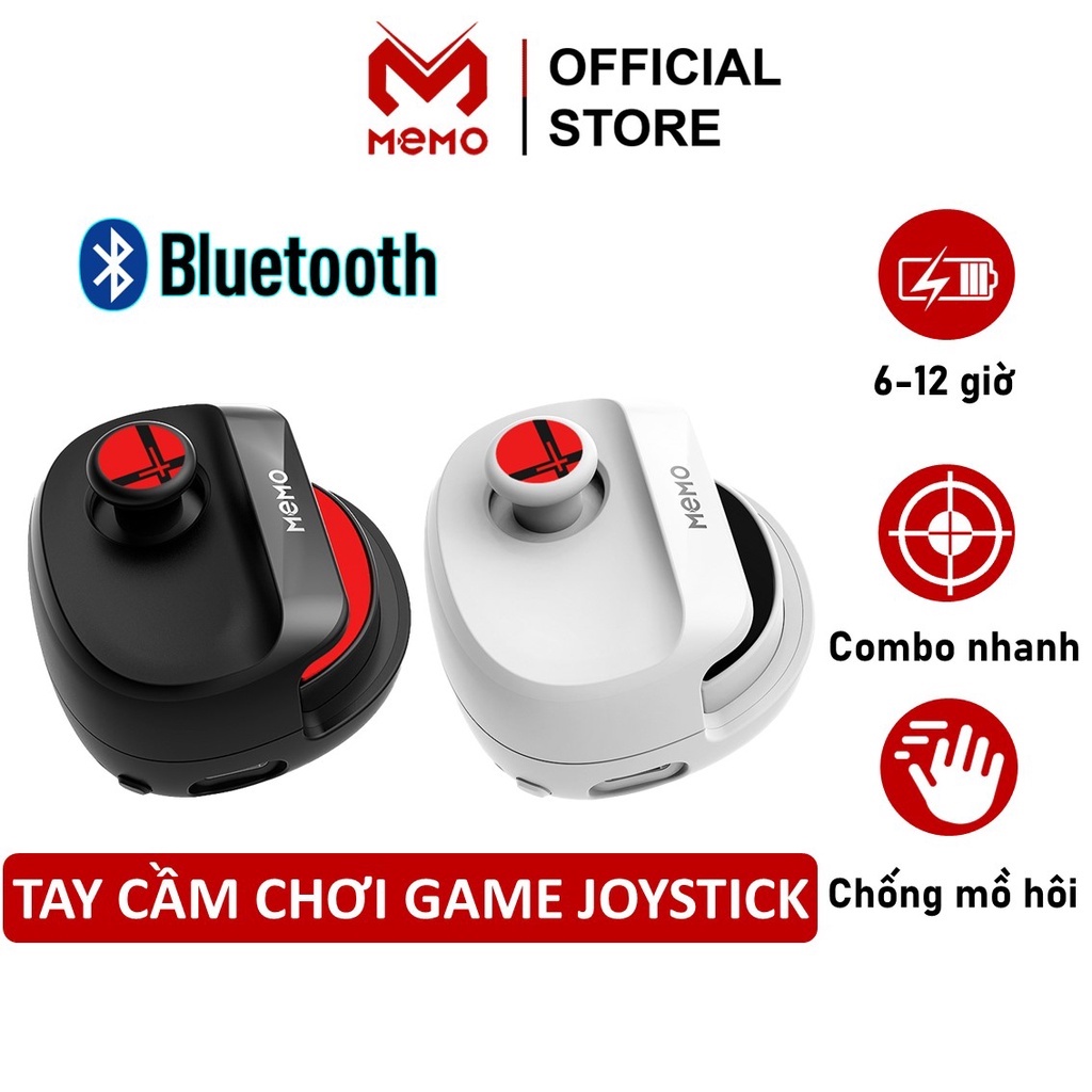 Tay cầm chơi game liên quân joystick MEMO MB01 kết nối bluetooth thiết kế công thái học chơi pubg freefire tốc chiến