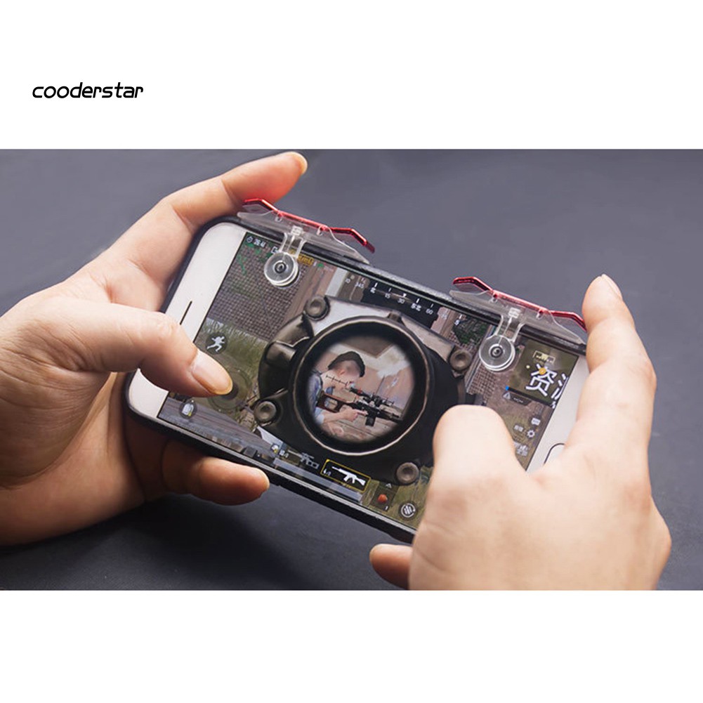 Cặp tay bấm hỗ trợ điều khiển chơi game PUBG nút L1 R1 cho điện thoại E9