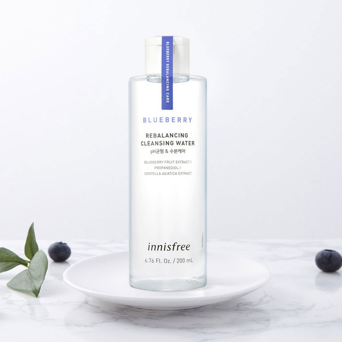 [Mã COSINN9 giảm 10% đơn 400K] Nước tẩy trang từ blueberry innisfree Blueberry Rebalancing Cleansing Water 200ml