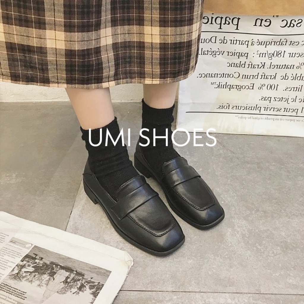 [2 MÀU - CÓ SẴN] Giày đế bằng ulzzang oxford nữ dáng LOLITA nhật bản búp bê trẻ trung cute đơn giản màu đen/nâu đẹp xinh