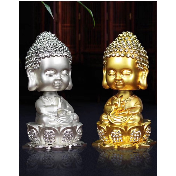 Phật thích ca mâu ni cao cấp để trên taplo xe ô tô đem lại tài lộc may mắn và bình an