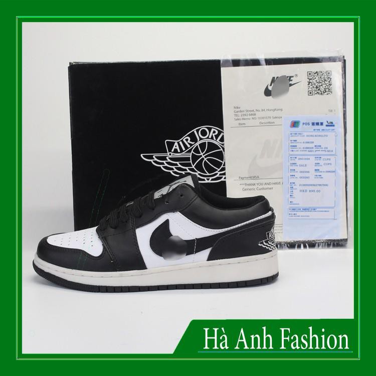 💥FREE SHIP-HÀNG QUẢNG CHÂU💥Giày thể thao sneaker Air Jordan 1 Low JD thấp  đen full  box - Hà Anh Fashion