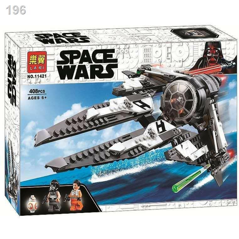 [HOT]Đồ chơi lego Star Wars Bela Lari 11421- Mô hình phi thuyền Black Ace TIE Interceptor 408 khối