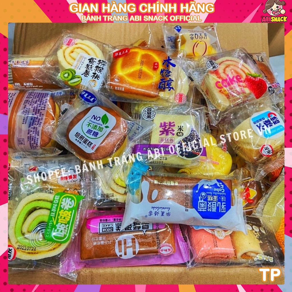 [DATE MỚI-HÌNH THẬT] 500g Bánh Bông Lan Tươi Đài Loan Mix nhiều vị-hơn 40 vị các loại