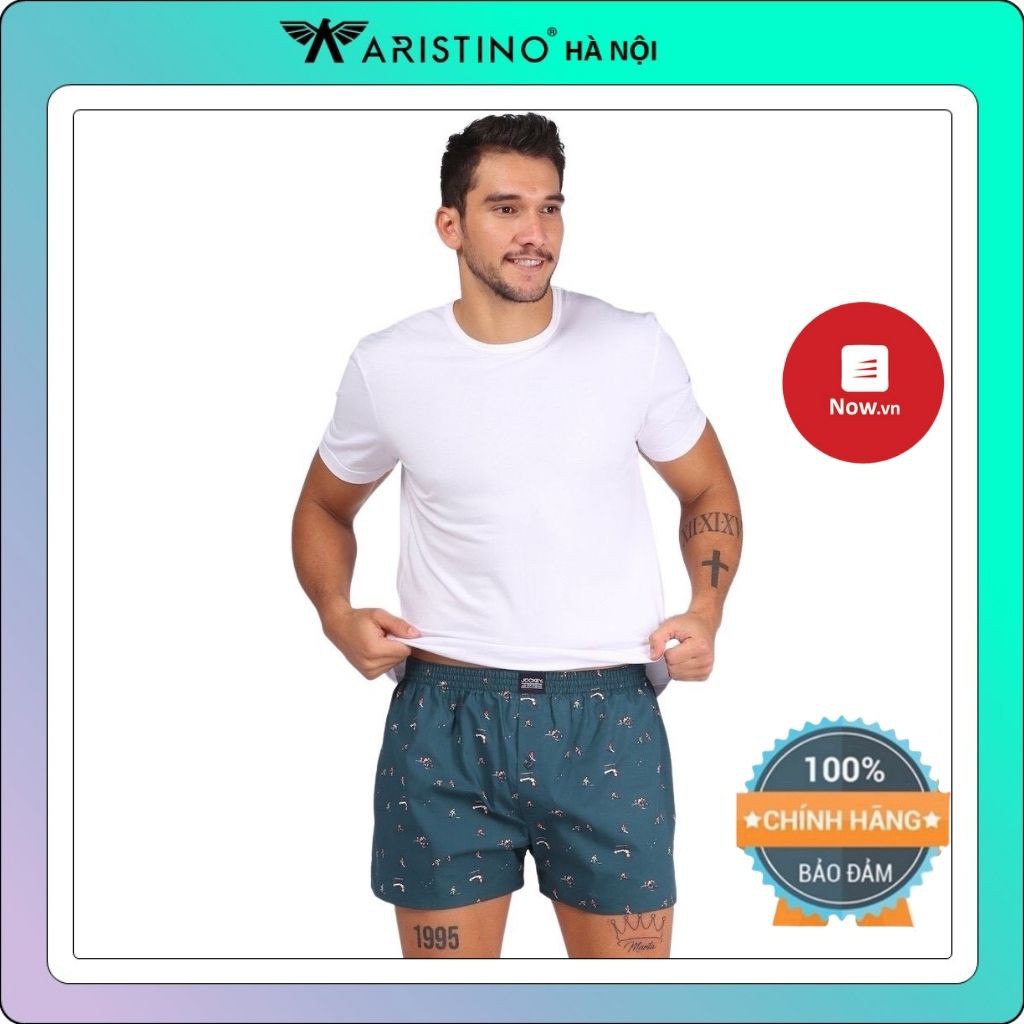 Áo thun nam ARISTINO màu trắng 100% cotton cổ tròn siêu mềm mát AC22