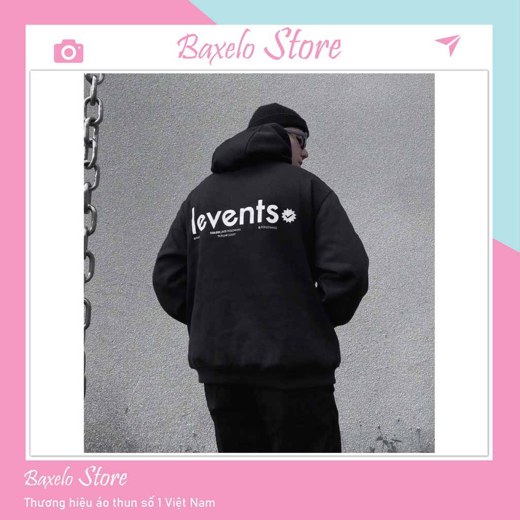 Áo Hoodie Vải Nỉ Nam Nữ Levents Nỉ Sweater Unisex Cute dày mịn