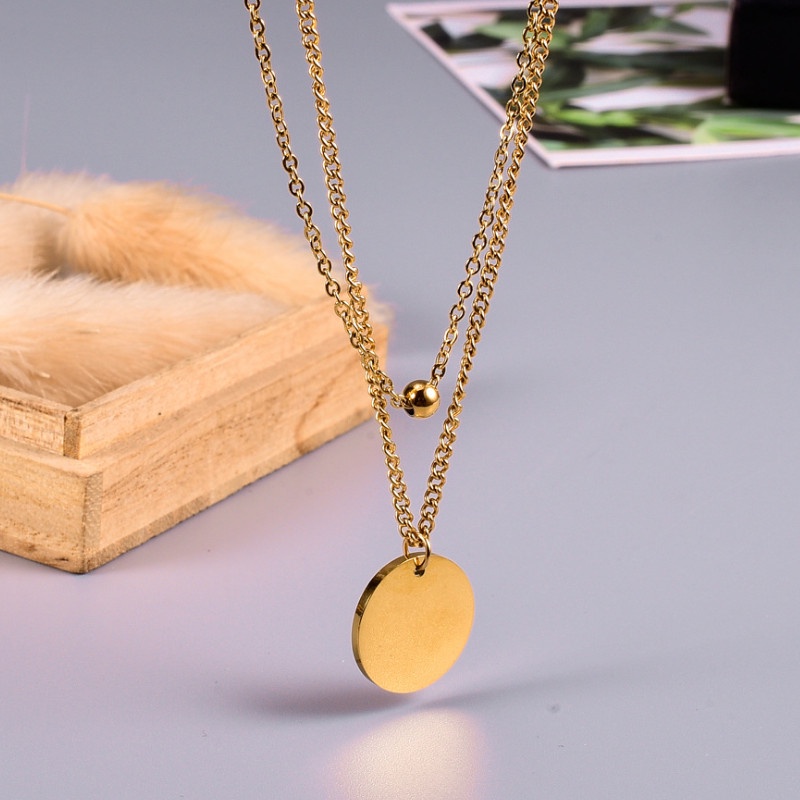 Dây Chuyền 2 Tầng Titan Ko Han Rỉ TT 3794