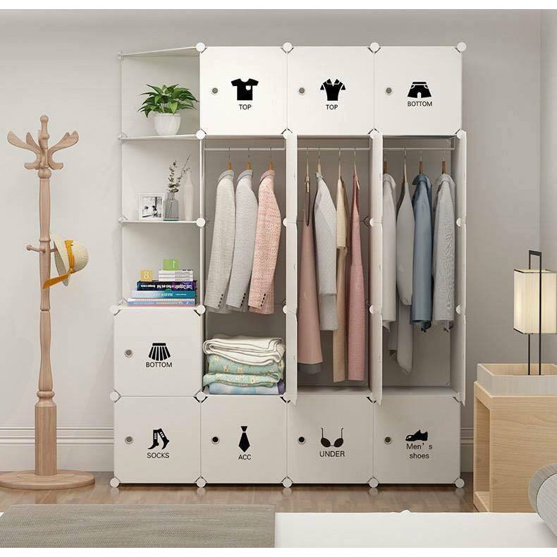 (FREEESHIP) TỦ NHỰA LẮP GHÉP ĐA NĂNG THÔNG MINH 20Ô SIZE LỚN NHIỀU MẪU