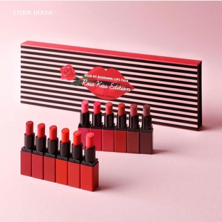 Tách set son etude house dear my blooming lip - talk rose kiss edition