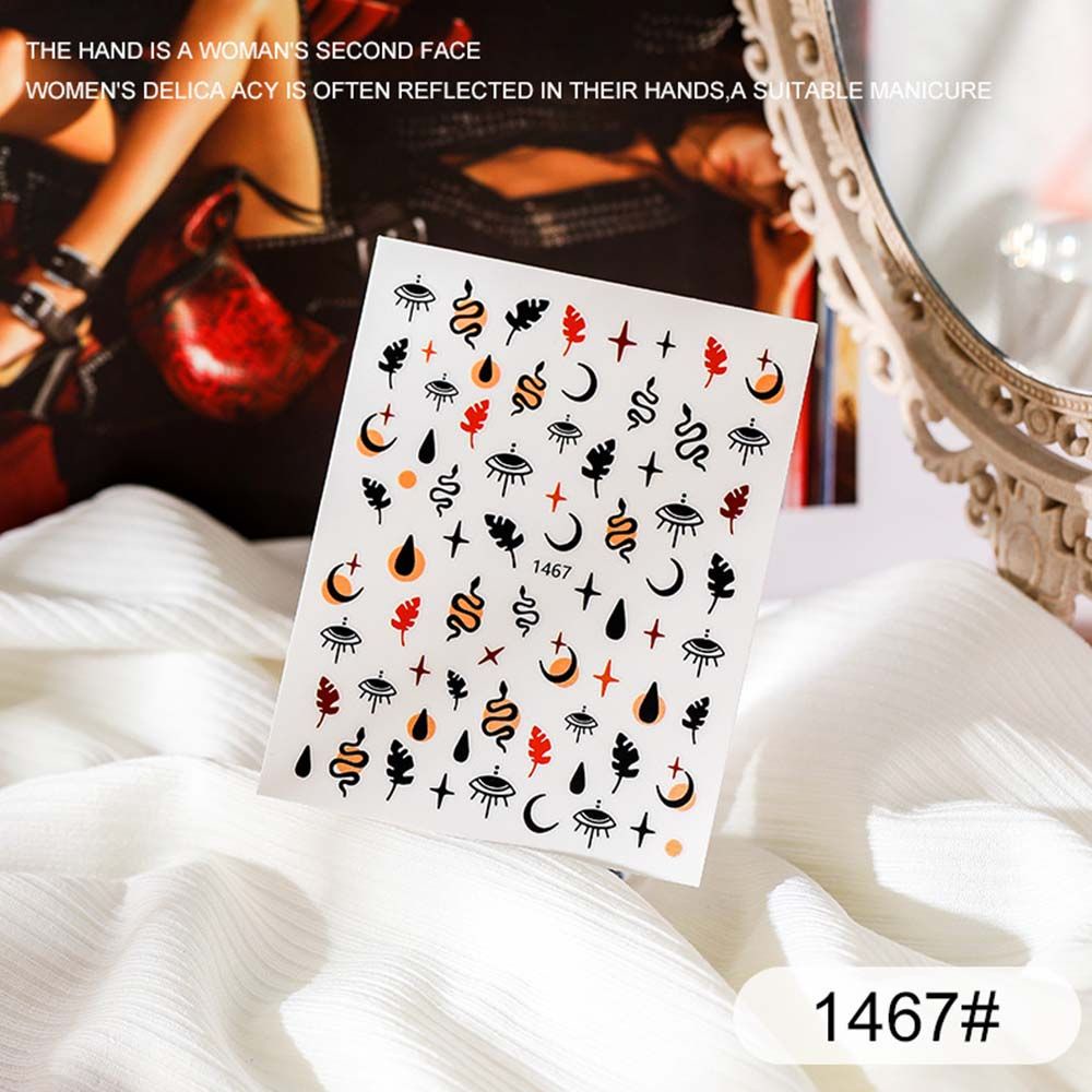 [Hàng mới về] Miếng dán trang trí móng tay hình mặt cười 3D thời trang diy