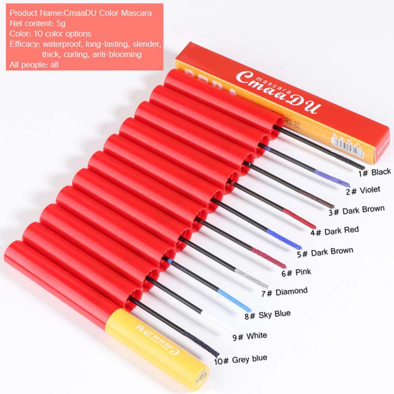 [Hàng mới về] Mascara 4D lâu trôi không thấm nước làm mi cong và dài 10 màu tùy chọn | BigBuy360 - bigbuy360.vn
