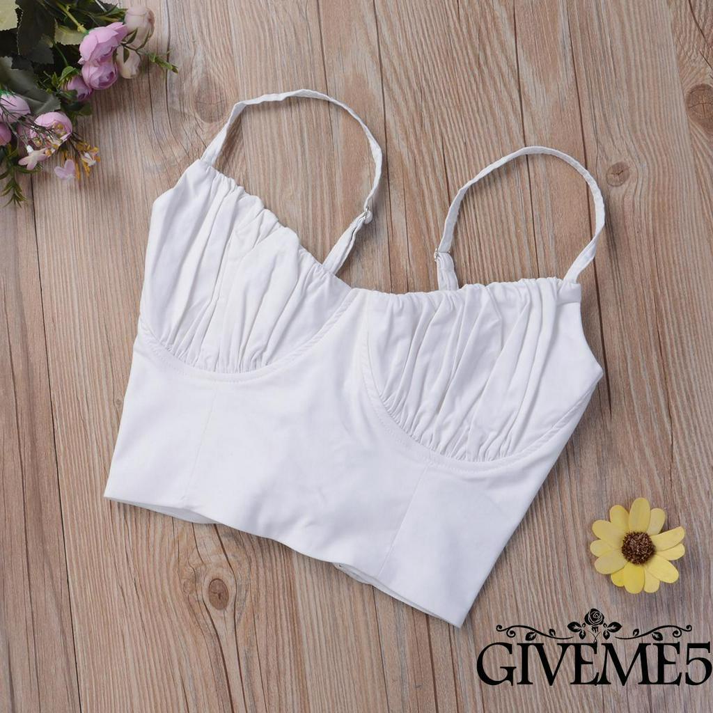 Áo Lửng Hai Dây Màu Trơn Thời Trang Cho Nữ