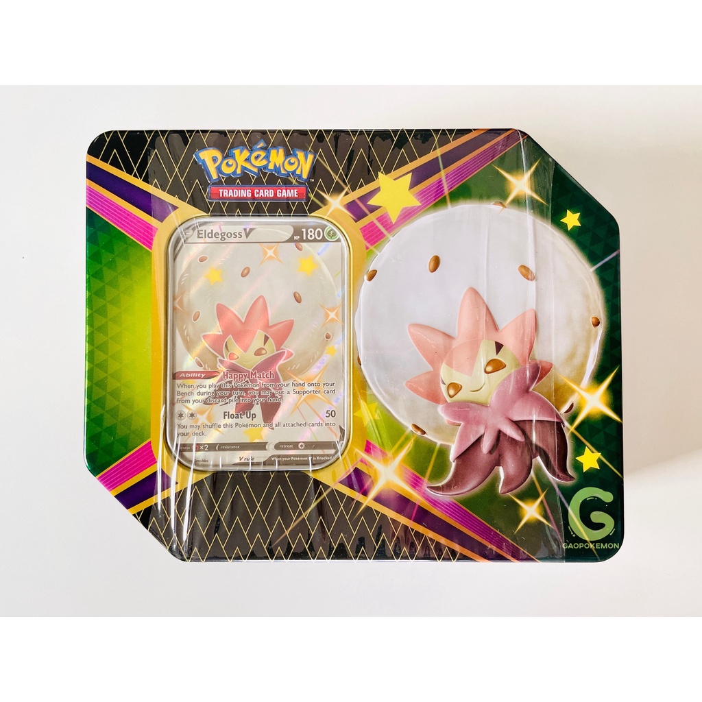 Hộp 6 gói thẻ bài Pokemon TCG Shining Fates kèm thẻ Promo Eldegoss/ Bultond V Shiny chính hãng