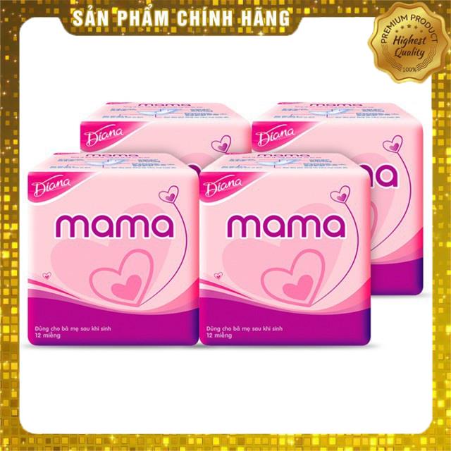 Bỉm Mama Sau Sinh Cho Mẹ Diana Bịch 12 Miếng