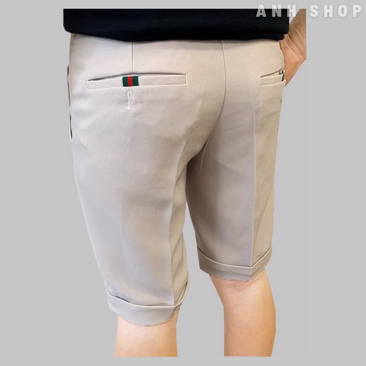 Quần tây nam ống ngắn vải co giãn 4 chiều | BigBuy360 - bigbuy360.vn