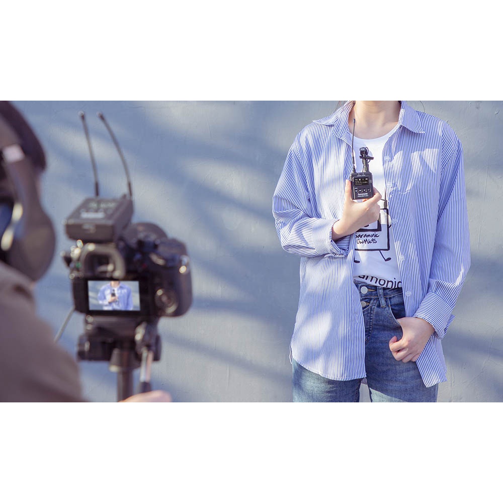 Bộ Micro Thu Âm Không Dây Saramonic UwMic9S Kit 1 Mini -Sáng Tạo Nội Dung, Làm Phim, Vlog -Bảo Hành Chính Hãng 24 Tháng