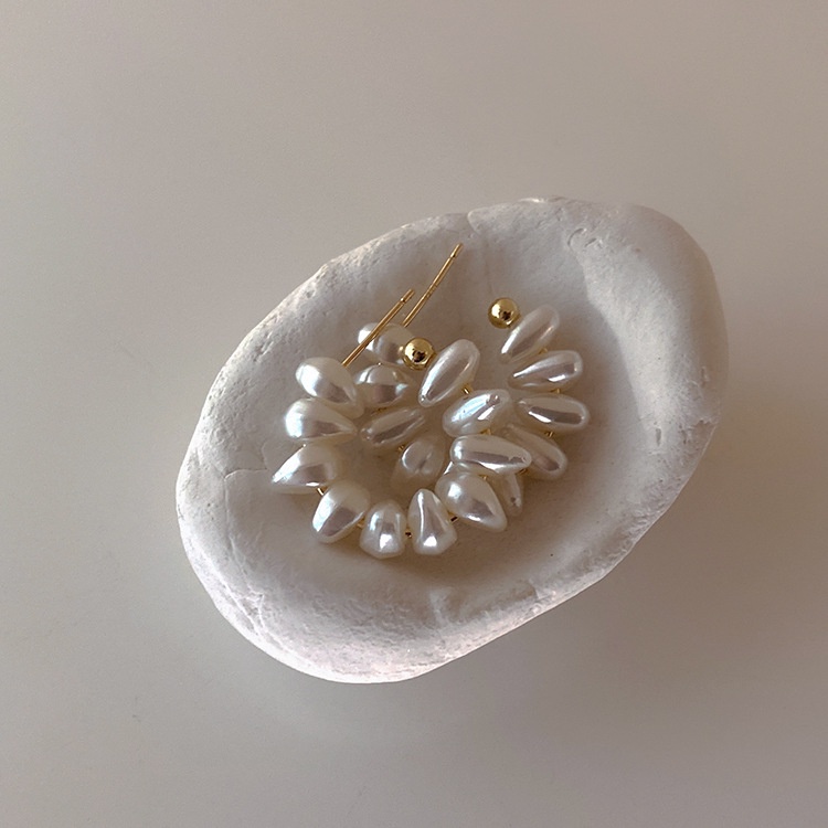 Bông Tai Đính Ngọc Trai Đơn Giản Độc Đáo Thời Trang Hàn Quốc 2022