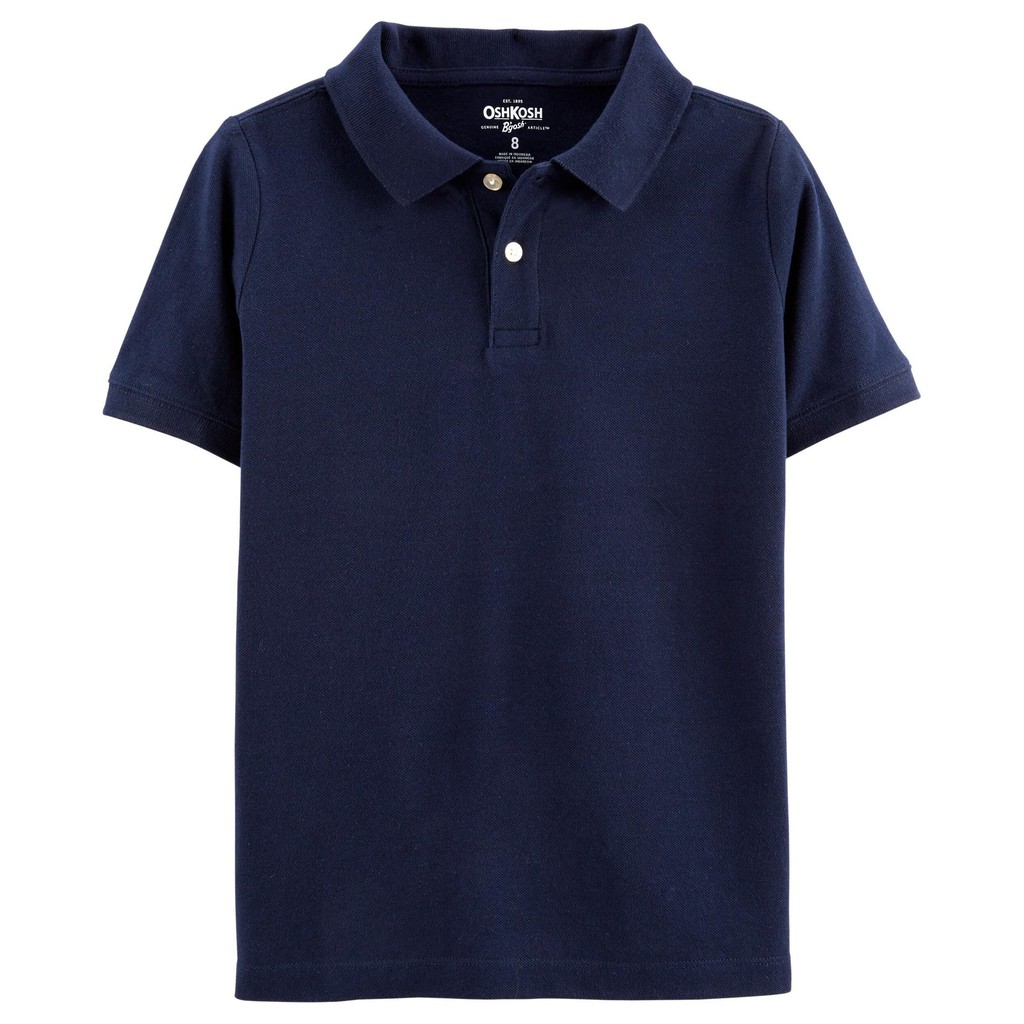 Áo polo bé trai chính hãng OshKosh nhập từ Mỹ - Carters Pique Uniform Polo