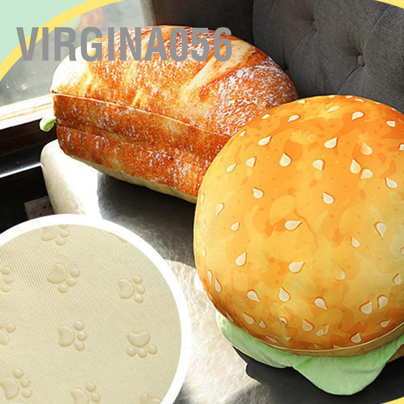 Có thể bán buôn Hamburger Throw Pillow Multi Purpose Plush and PP Cotton Back cho Ngày lễ Tình nhân Món quà sinh nhật Đồ chơi Virgina056 Hàng giao ngay