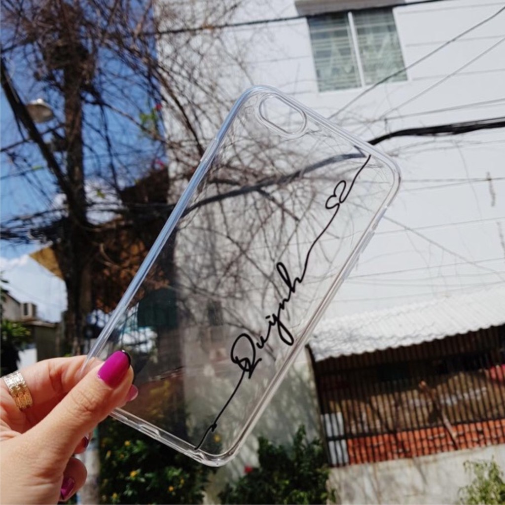 Ốp Lưng Silicon Chữ Ký Theo Yêu Cầu (IPHONE, SAMSUNG, OPPO) | BigBuy360 - bigbuy360.vn