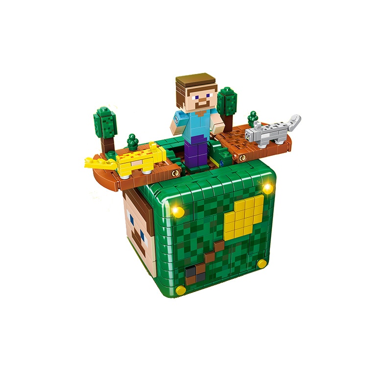 Đồ Chơi Lắp Ráp Xếp Hình Mô Hình Hộp Thế Giới Minecraft BOX Model.LW423 với 722 chi tiết