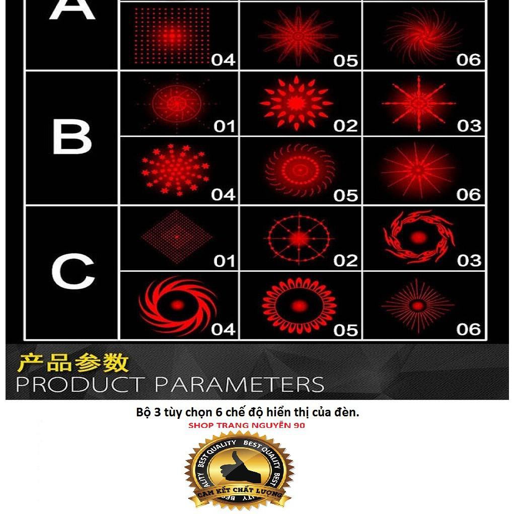 (FREESHIP) ĐÈN  LED 6 CHẾ ĐỘ A,B,C CẢNH BÁO KHOẢNG CÁCH AN TOÀN Ô TÔ- XE MÁY.