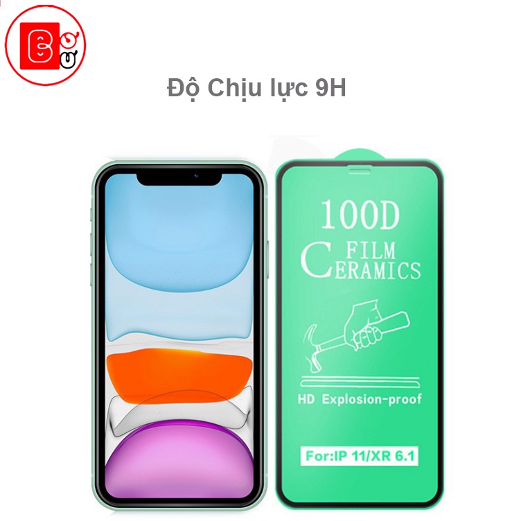 Cường Lực Dẻo Full Màn 100D Dành Cho Ip, Chống Mẻ Vỡ Viền – Bơ Bư