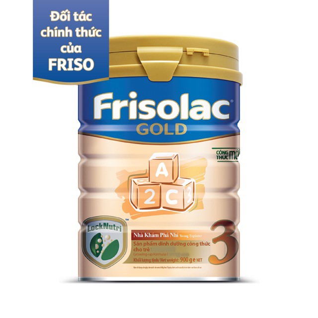 Sữa bột Frisolac Gold LockNutri 3 (900g)