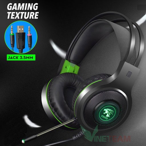 Tai Nghe Máy Tính Chuyên Game Xgamingstore V5000 Có Mic, Đèn Led Xanh, Jack 3.5 Dùng Được Cho Điện Thoại -dc3424