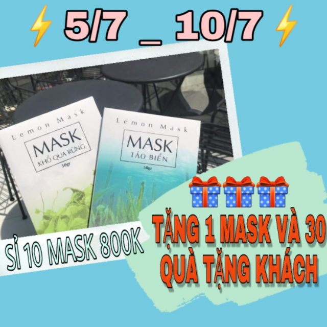 [TẶNG 1 MASK] SỈ 10 MASK LEMON HANDMADE TẶNG 30QUÀ | BigBuy360 - bigbuy360.vn