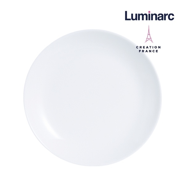 Bộ 6 Đĩa Thuỷ Tinh Luminarc Diwali Trắng 19cm- LUDIN3603