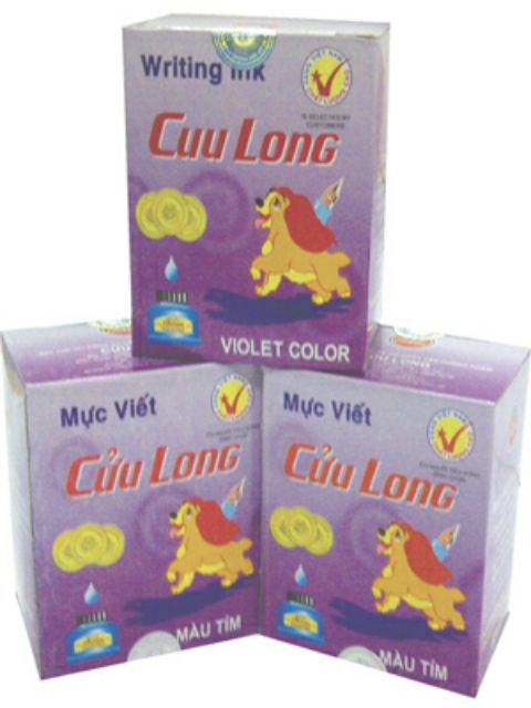 Lốc 6 lọ mực Cửu Long đủ màu