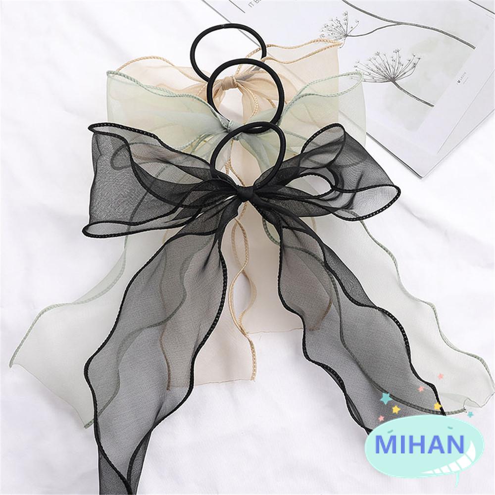 (Hàng Mới Về) Dây Chun Buộc Tóc Gắn Nơ Xinh Xắn Mihan1 Dành Cho Nữ