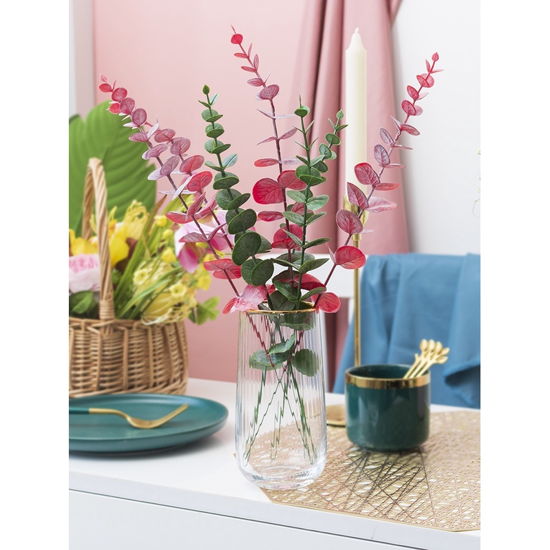 Nhánh Cây Khuynh Diệp Giả 3d 54cm Dùng Trang Trí