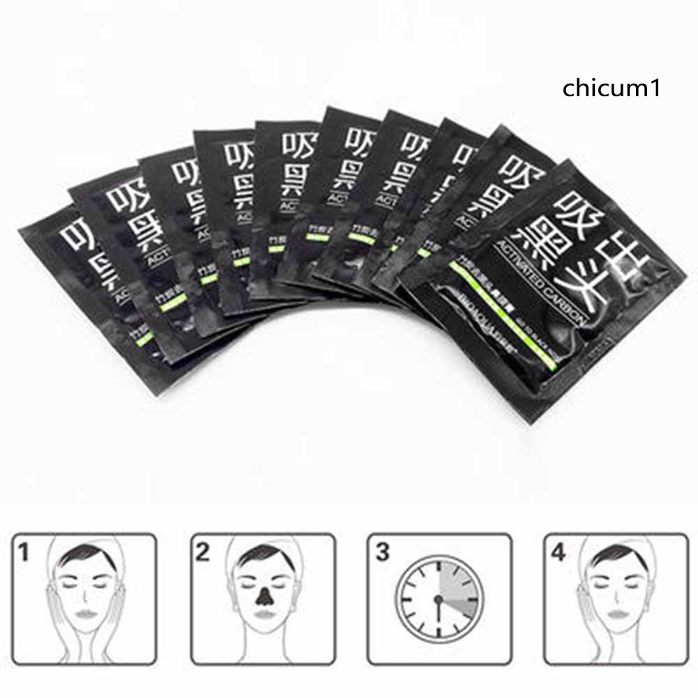 Mặt Nạ Than Hoạt Tính Lột Mụn Đầu Đen Cho Vùng Mũi