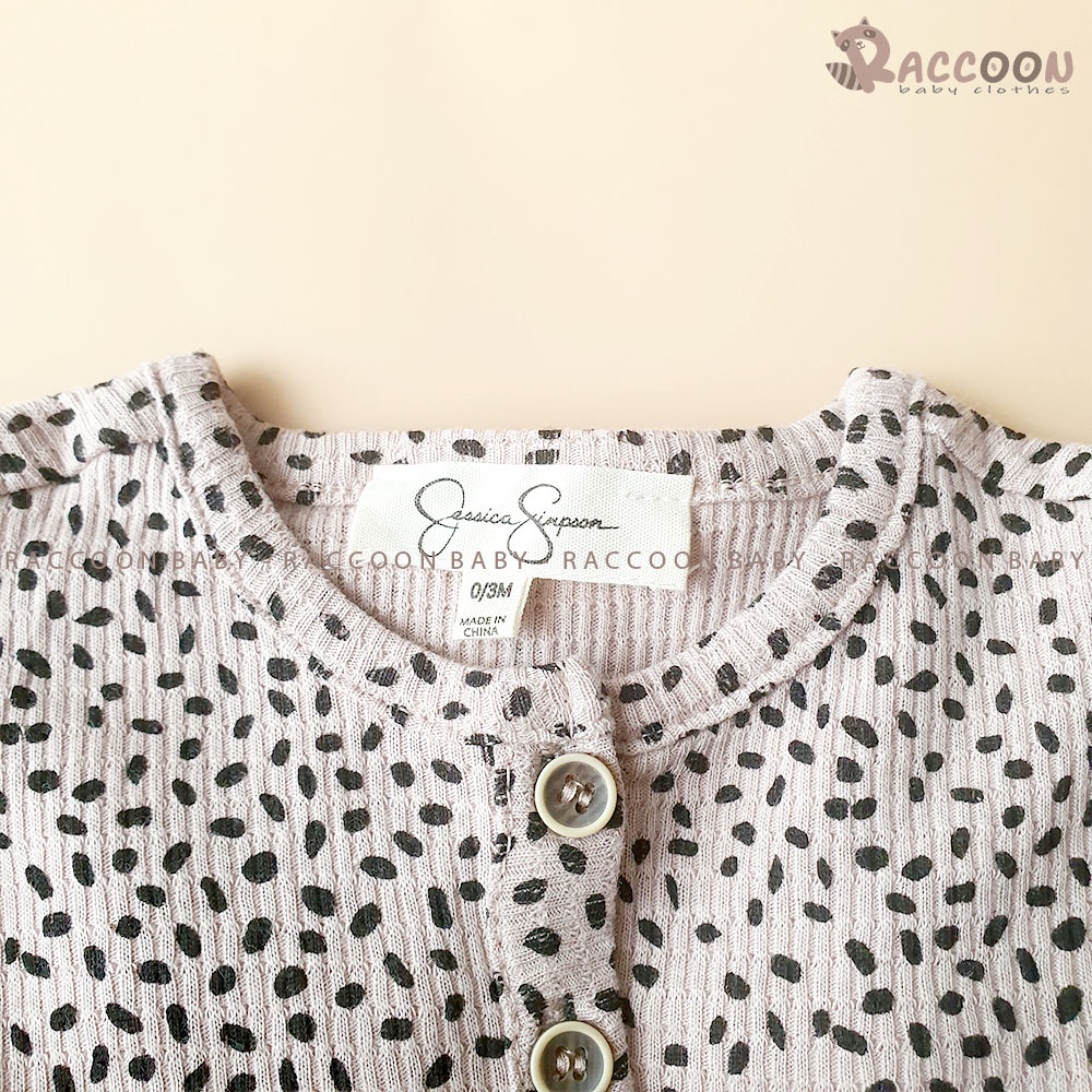 Bộ đồ liền thân không tất chất vải thun gân xuất Pháp body suilt bé gái Jessica Simpson