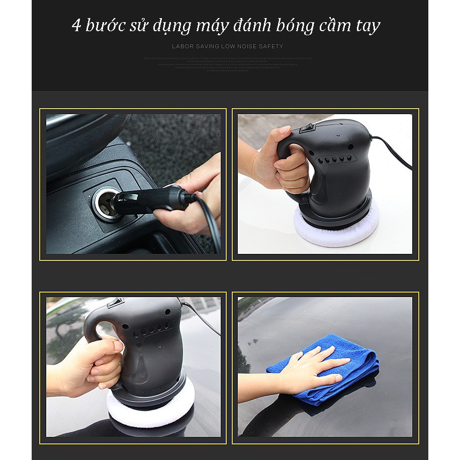 Máy đánh bóng xe hơi cầm tay 36w xe hơi ô tô 12V