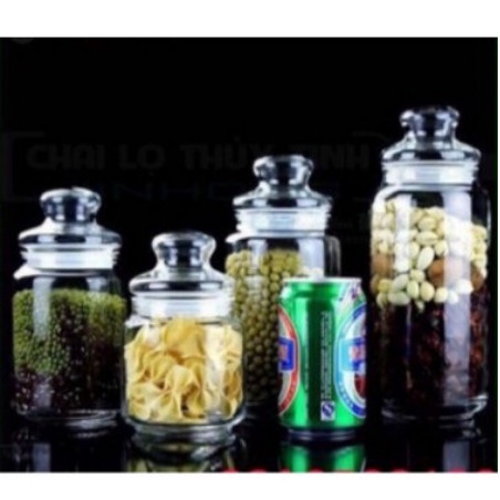 Hũ Thủy Tinh Ocean Pop Jar Glass Lid | Hũ Nắp Thủy Tinh