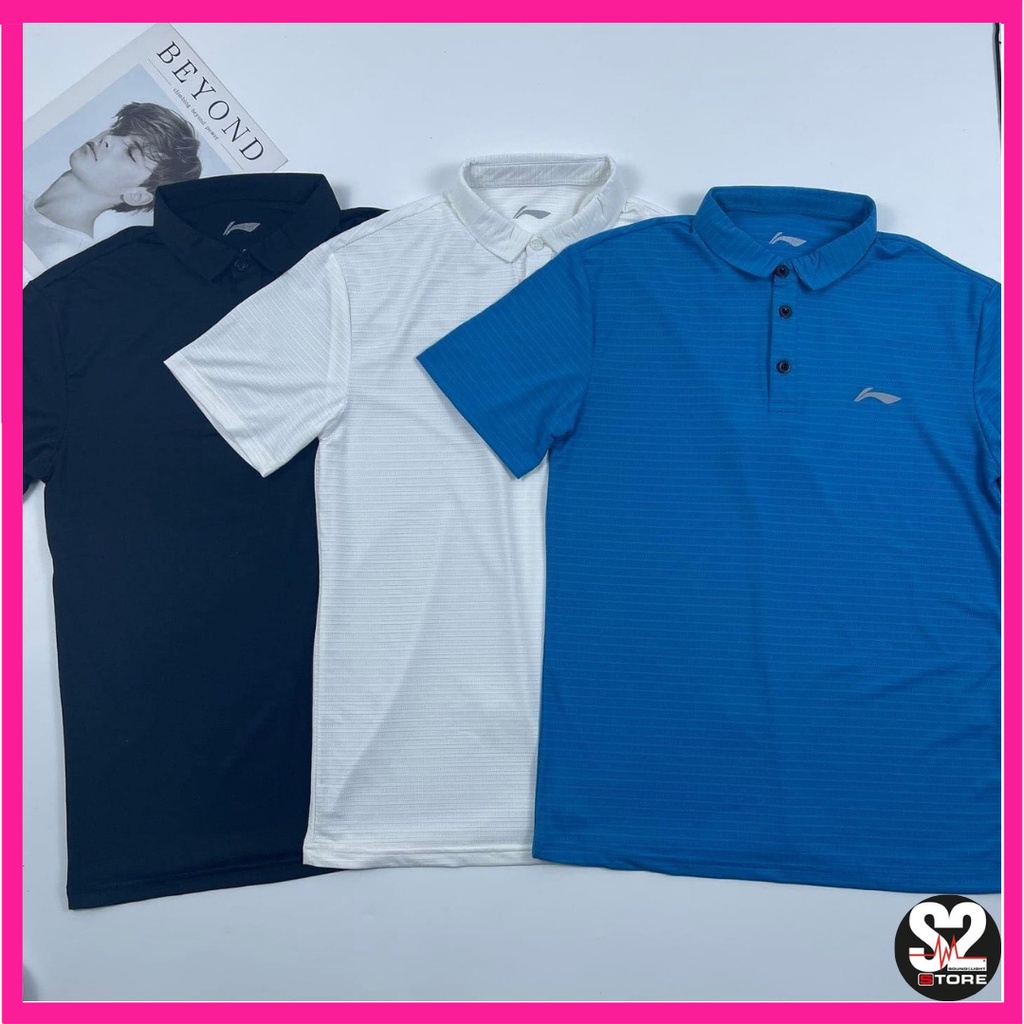 Áo thun polo nam có cổ thương hiệu LNING hàng xuất dư có hóa đơn