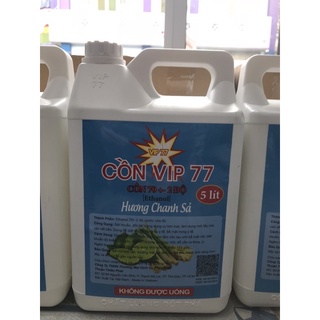 Cồn Sát Khuẩn - Cồn VIP 77 - Can 5 lít 70 độ