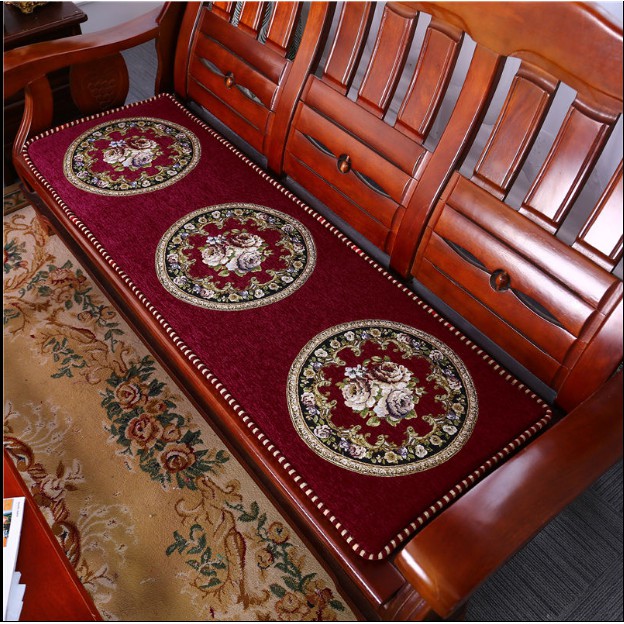 Bộ 3 thảm trải, niệm trải ghế hoàng gia ( 1 thảm dài và 2 thảm ngắn ) GD180