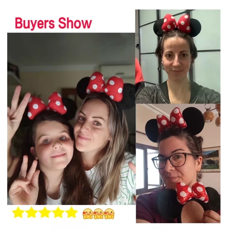 Băng Đô Cài Tóc Hình Chuột mickey