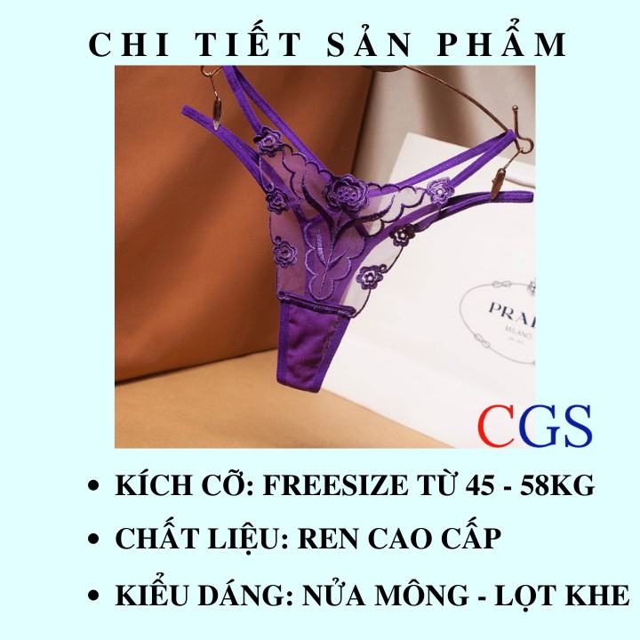 Quần lót lọt khe nữ sexy ren cao cấp thêu hoa gợi cảm TL2233 – Con Gái Store | BigBuy360 - bigbuy360.vn