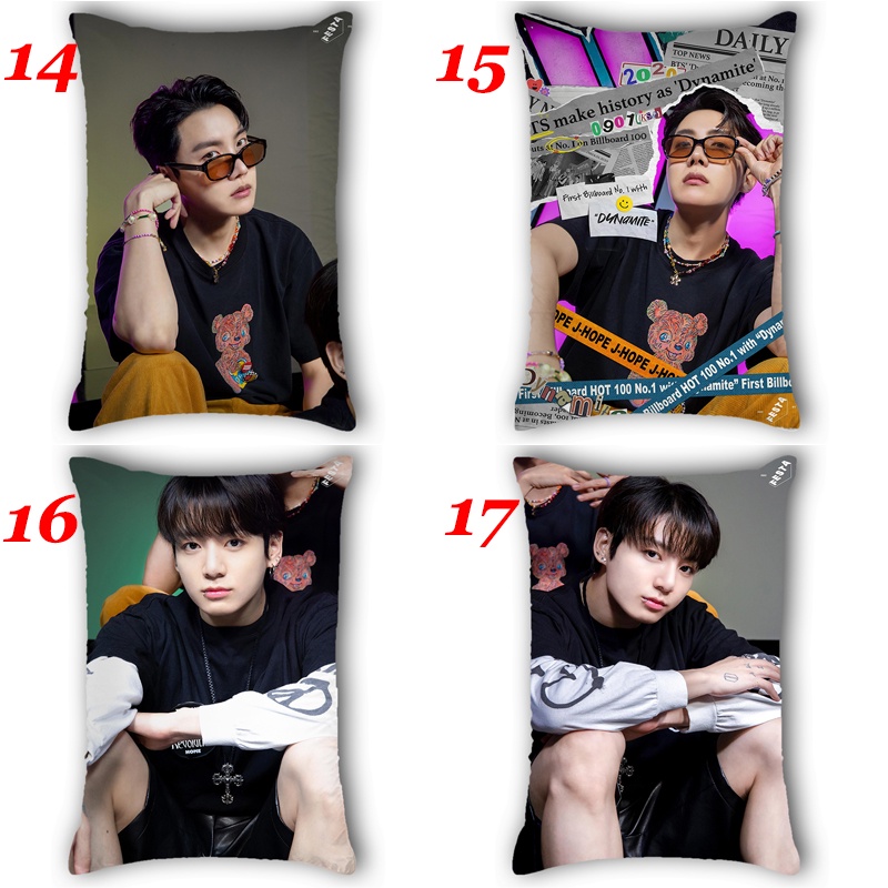 Vỏ Gối Chữ Nhật In Hình BTS Festa Boys Trang Trí Nhà Cửa