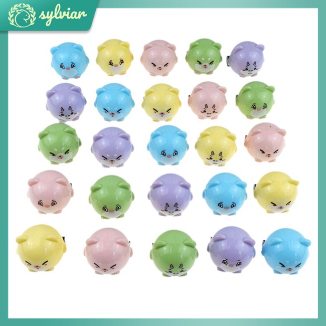 [sylviar] Đồ Chơi Xe Kéo Lùi Mini Kiểu Hoạt Hình Động Vật Dễ Thương Dùng Trong Nhà Ngoài Trời