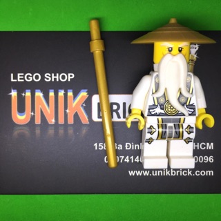 Lego UNIK BRICK Sensei Wu (Mẫu 5) Sư phụ trong Ninjago chính hãng (như hình).