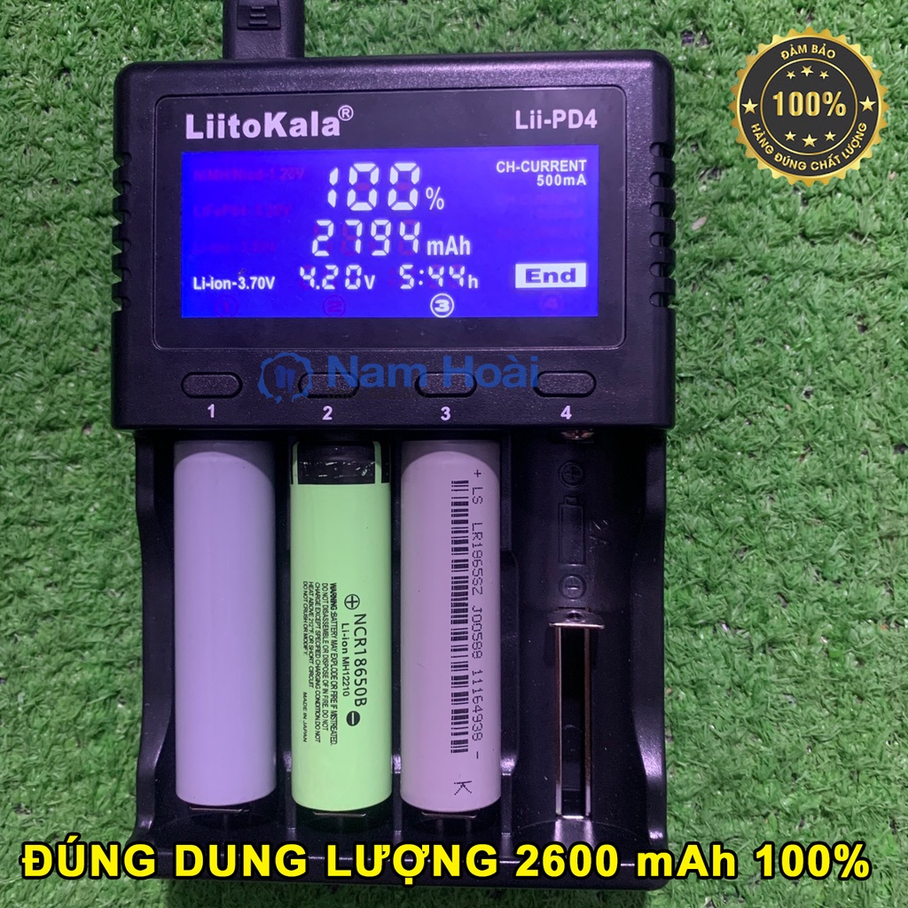 Pin ICR 18650 2500 mah - Pin Lion - Pin Sạc dự phòng - Pin 3v7 - cell pin 18650 - dung lượng đủ 2500mAH Mới 100%